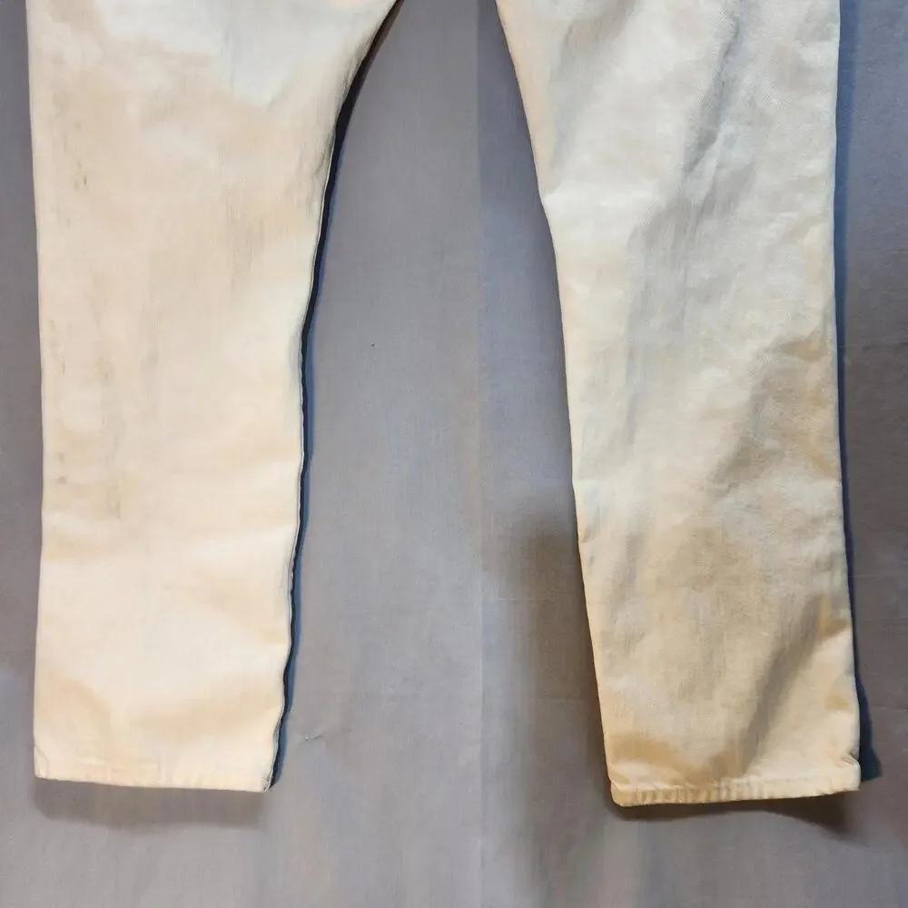Polo‎ Varick Slim Straight White Jeans Size 36x32